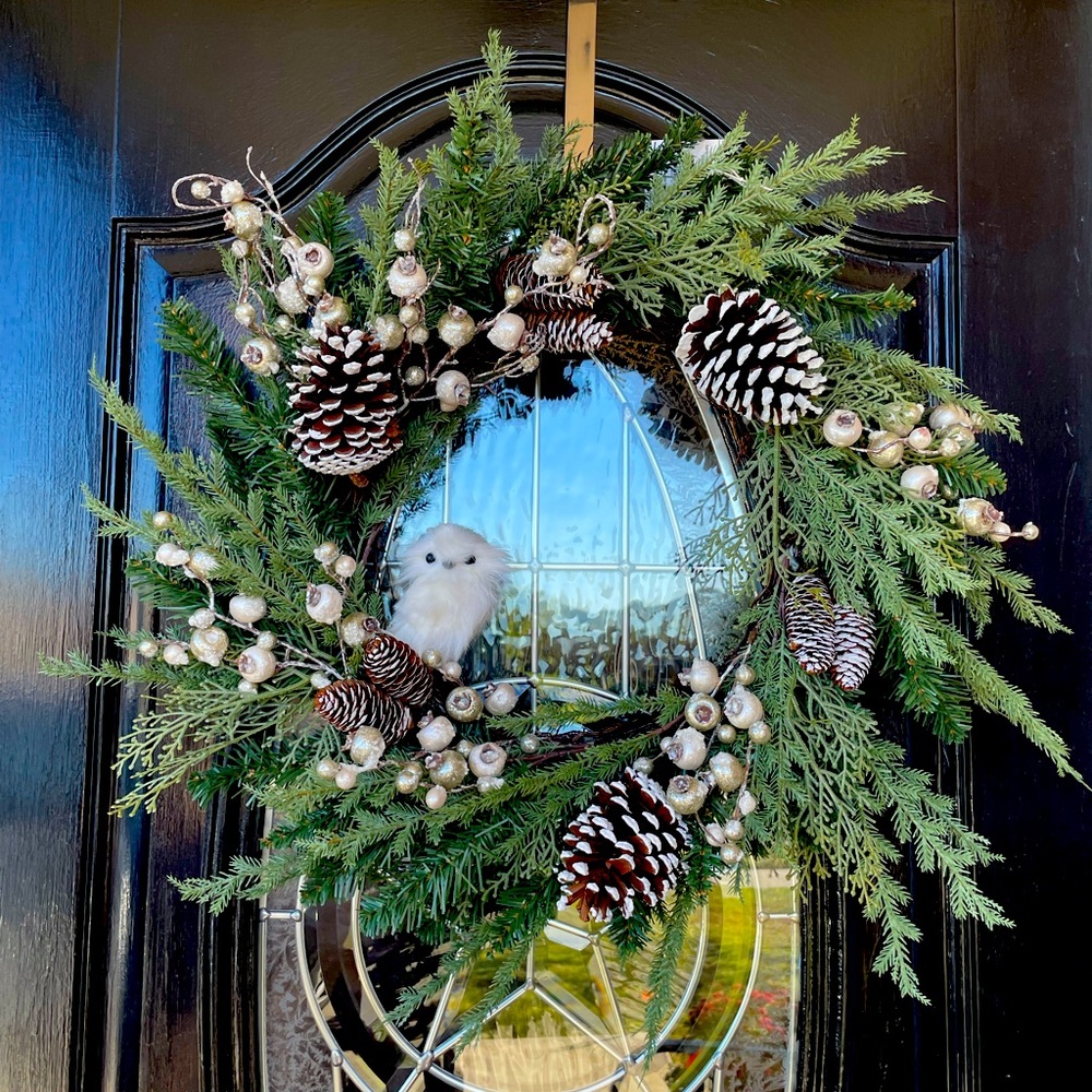 Snowy Farmhouse Wreath